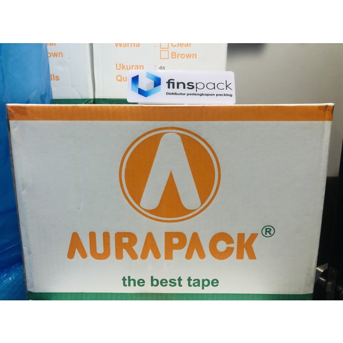

Lakban coklat/bening 48 mm x 90 yard x 45 mc 1 Dus merk Aurapack