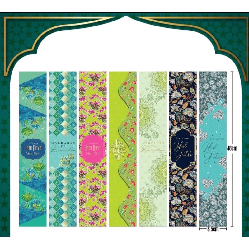 

Paper Belt Edisi Lebaran Idul Fitri Hiasan Box Kotak Dus Hampers Kado Eid #2