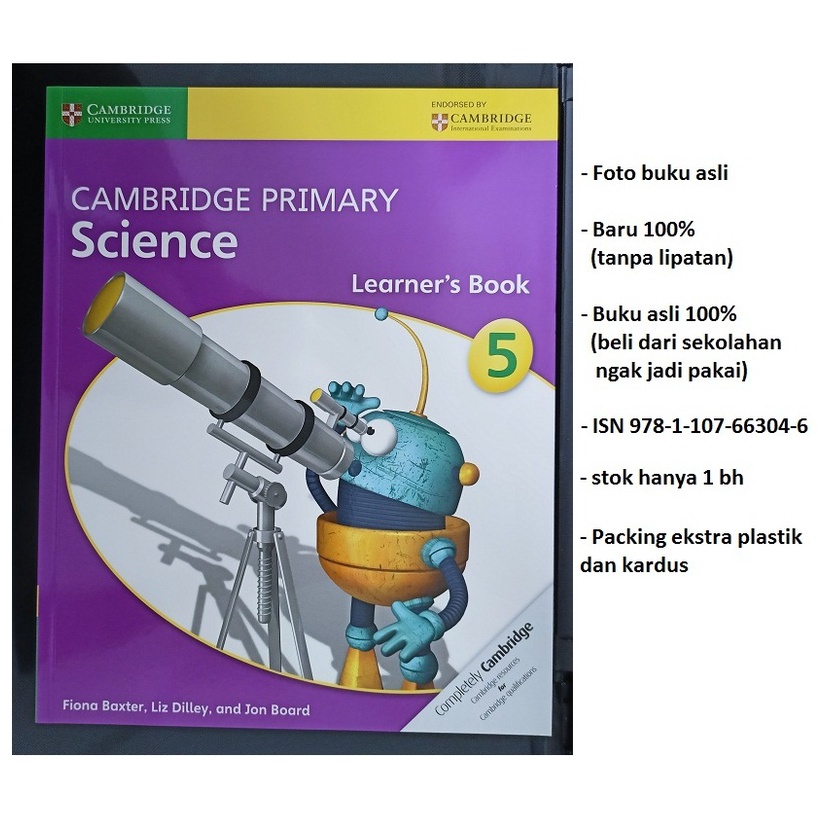 Jual CAMBRIDGE PRIMARY SCIENCE Learner's Book / Activity Book 5 New ...