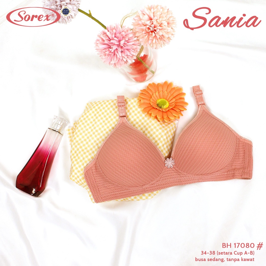 Bra Tanpa Kawat Sorex 17080 BH Basic Harian Adem Nyaman