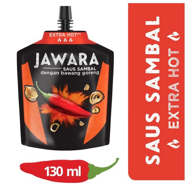 Sambal Jawara Saus Sambal extra Hot dengan bawang goreng