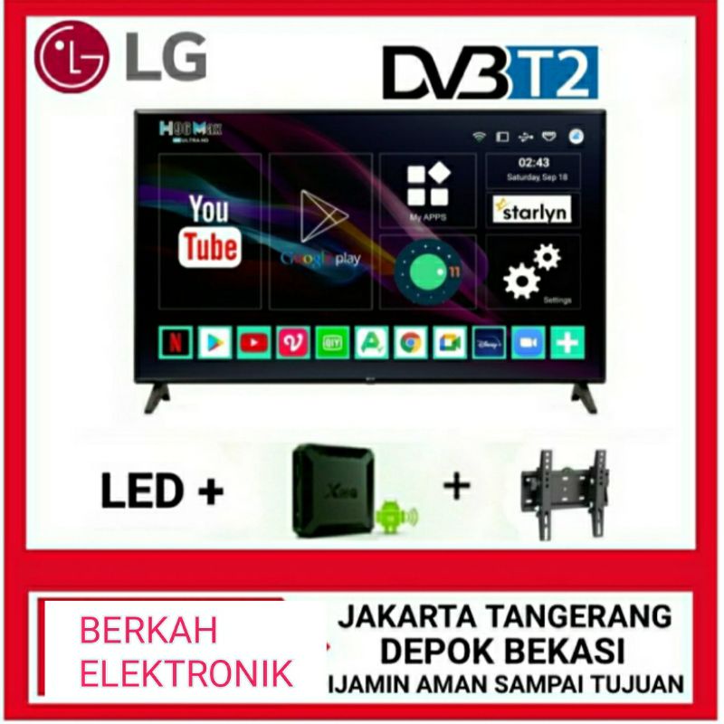 LG led digital tv 43 inch smart android box 11 43 LM 550 led + android box + braket
