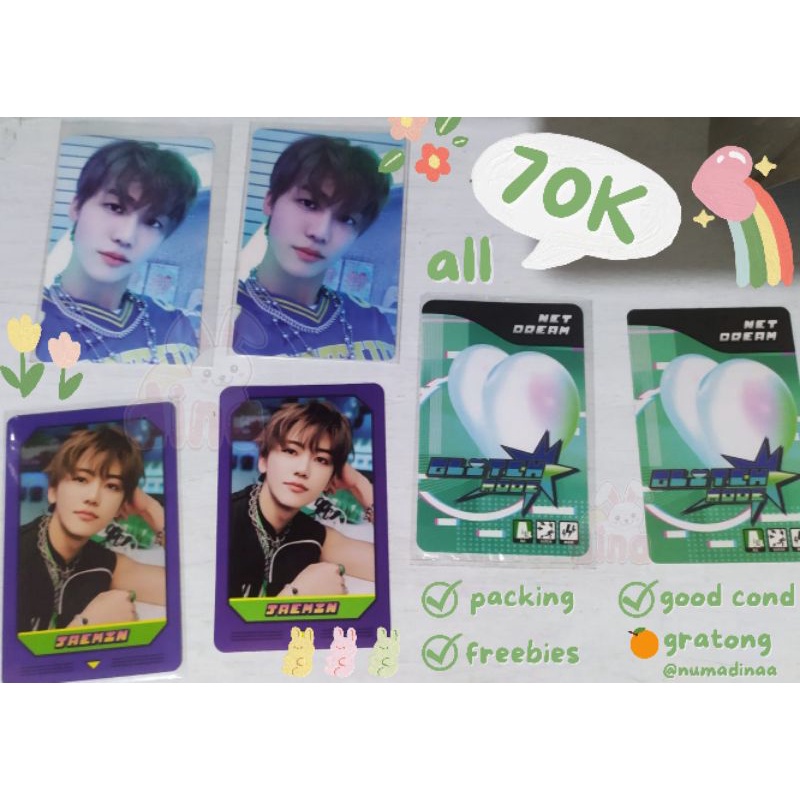 NCT Dream Matching Card Game JAEMIN Set