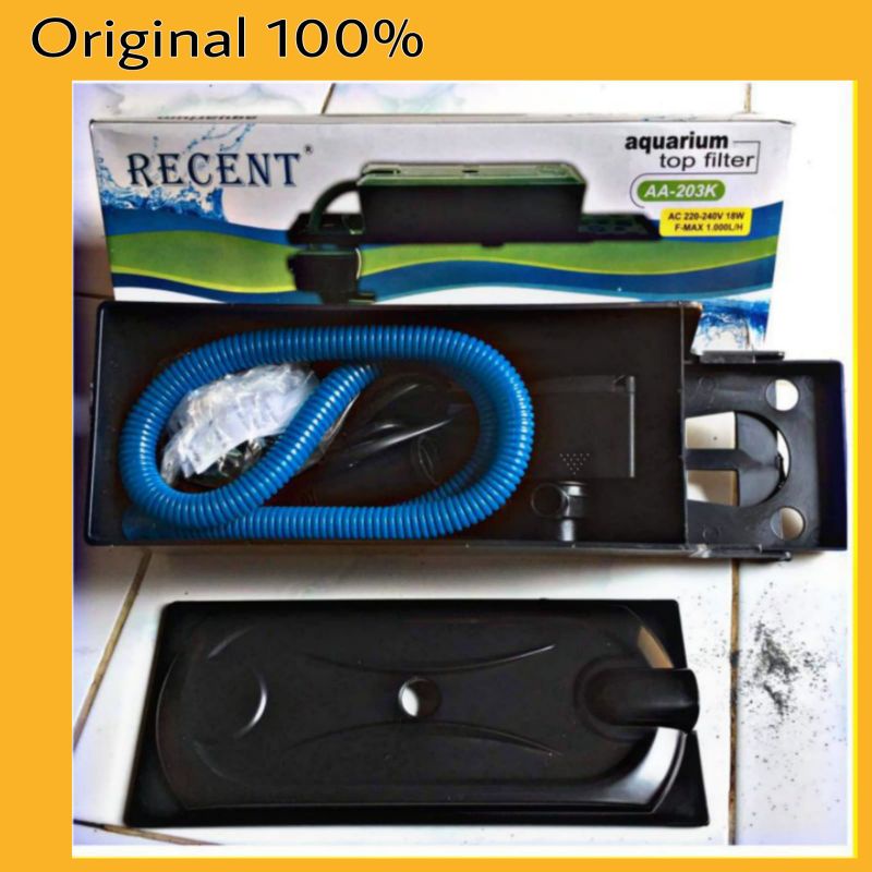 Pompa Filter Aquarium Tanpa Kuras 1 Set Lengkap 1000L/H
