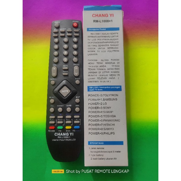 Remote TV LED LCD Polytron multi langsung pakai