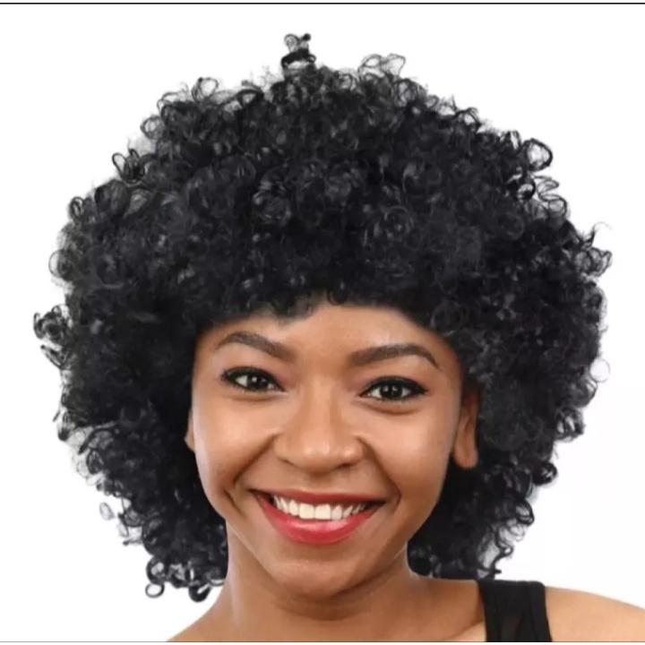 Wig rambut kribo pria / wanita wig pesta wig Halloween