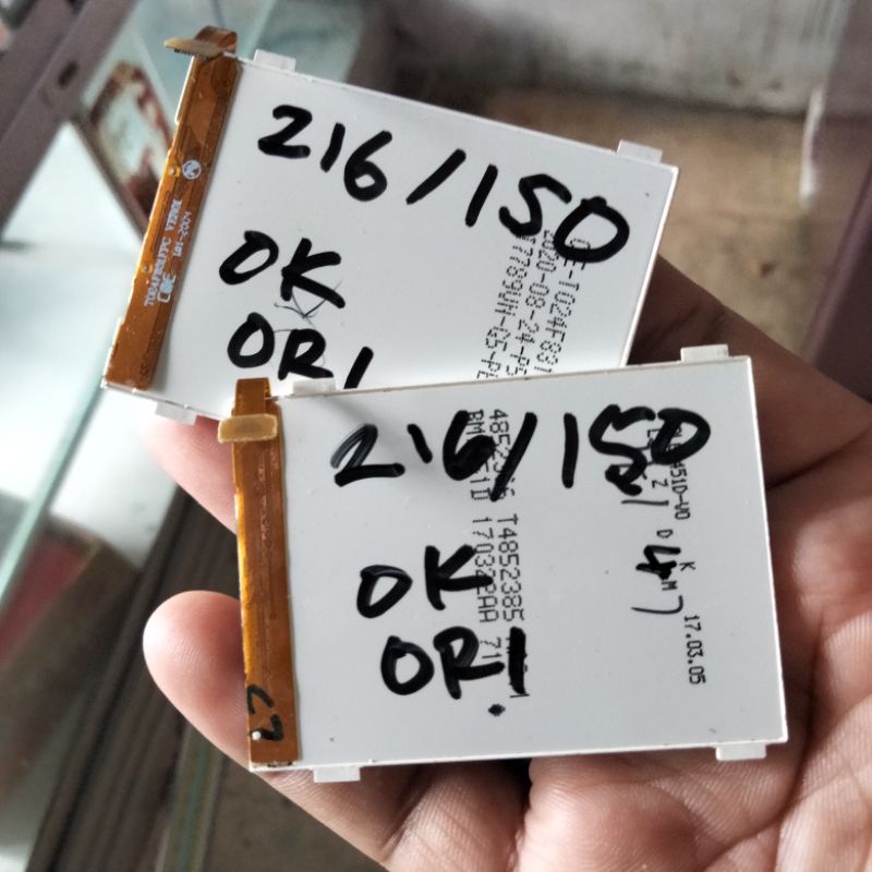 LCD copotan ori Nokia 216,150 normal tested