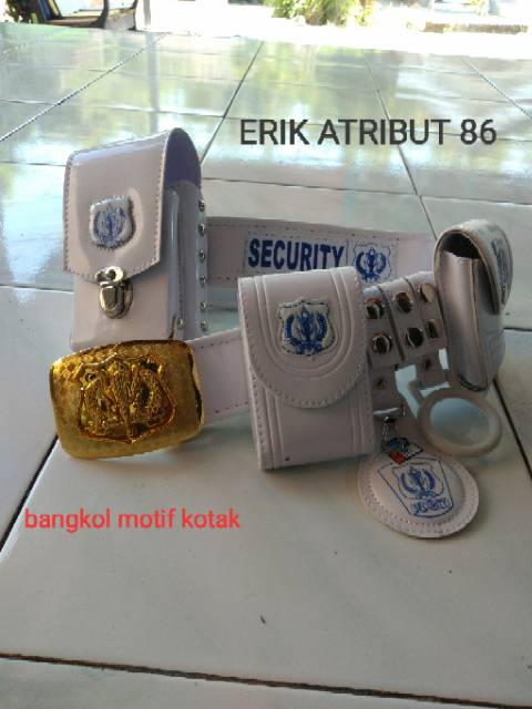 Ikat pinggang security+bangkol motif