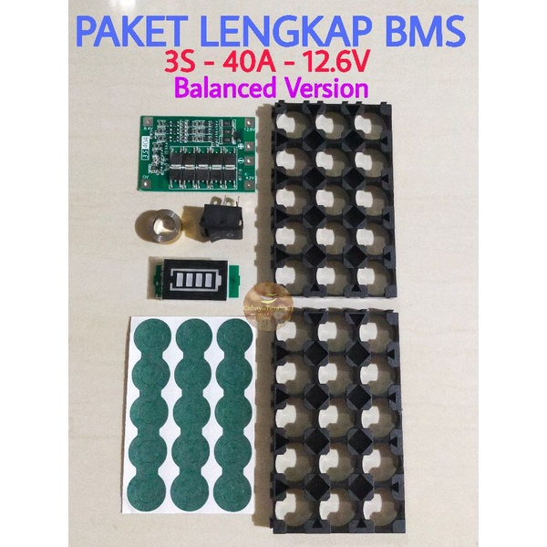 BMS 3S ~ 20A atau 3S ~ 40A, ada 6 paket pilihan.