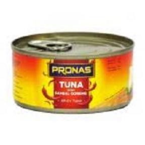 PRONAS TUNA SAMBAL GORENG | CHUNK IN OIL | CHUNK IN BRINE 185 GR