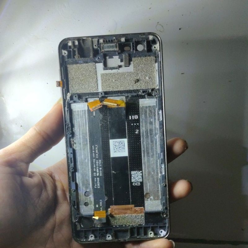 Lcd plus frame Nokia 2 original cabutan