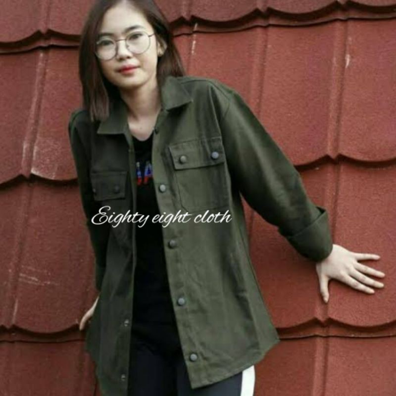 jaket semi parka wanita terlaris 1kg muat 3pcs fit over size