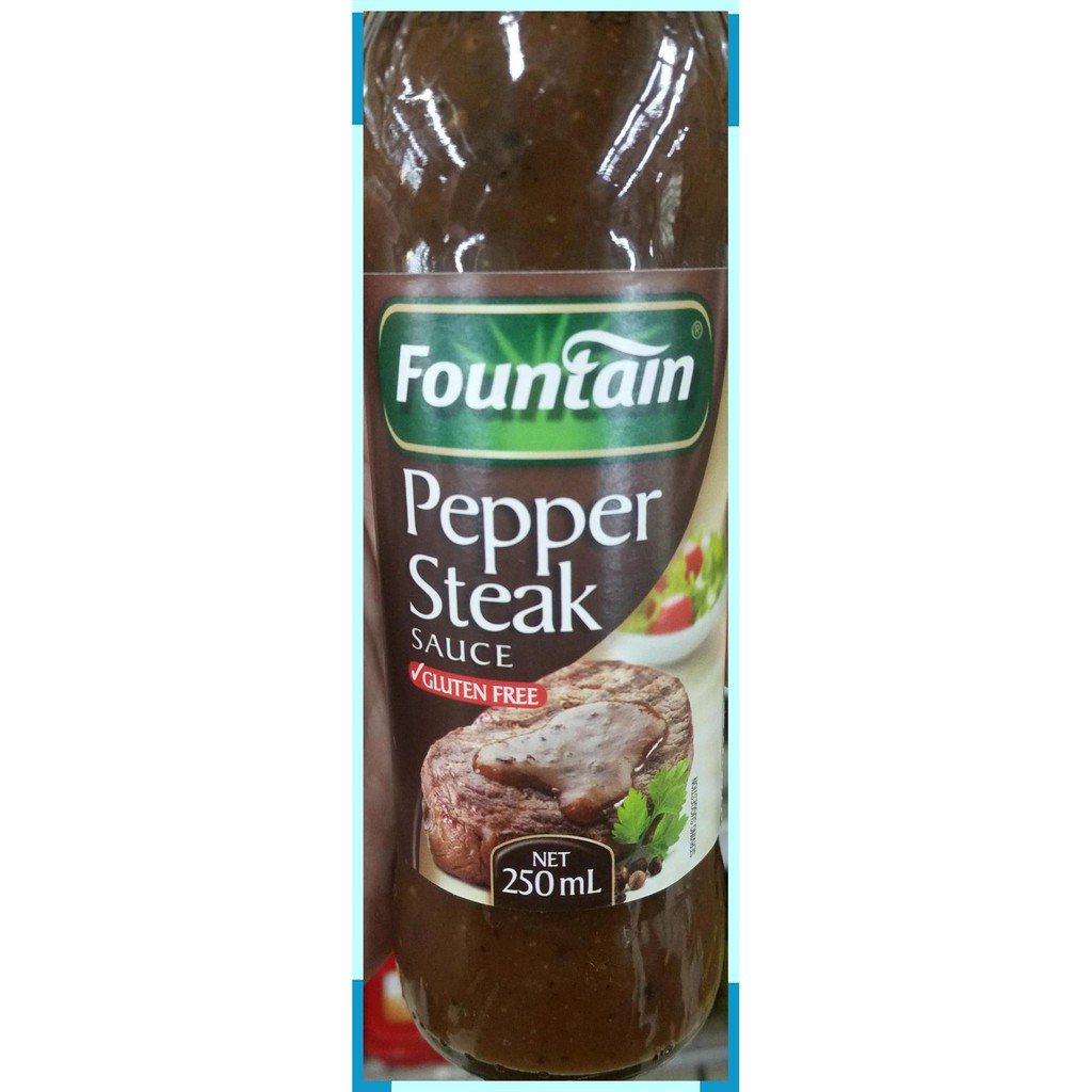 

Fountain | pepper steak sauce | gluten free | 250 ml