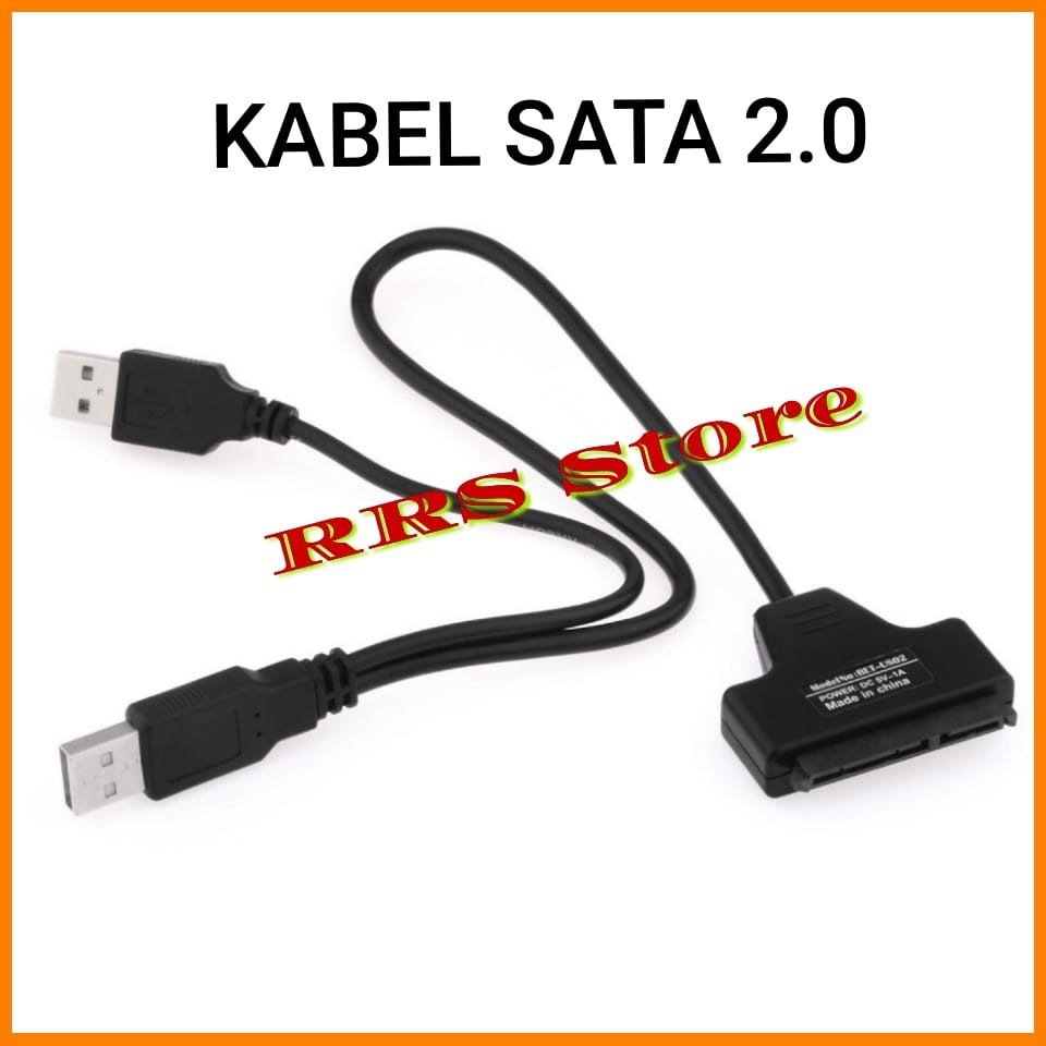 KEBIDU SATA to USB 2.0 HDD / SSD Adapter - CC00173 Kabel Konverter HDD 2.5 Inch SATA 7+15 Pin to USB 2.0 - TSR369