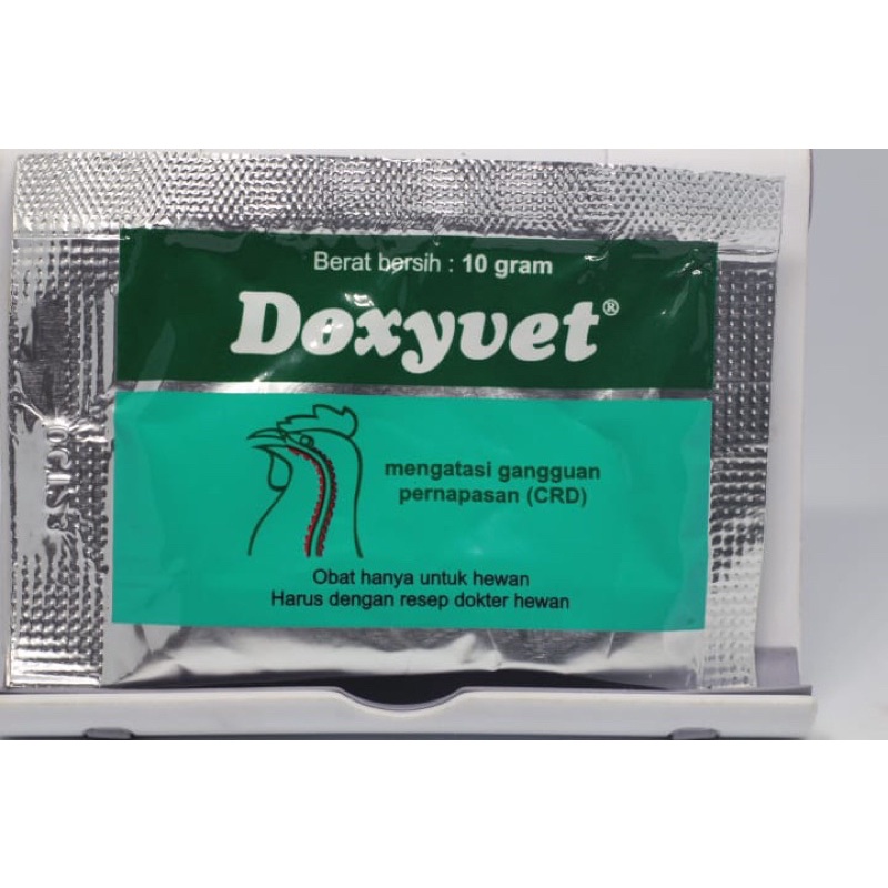 doxyvet 10 gr gram obat ayam crd ngorok dan saluran pernafasan