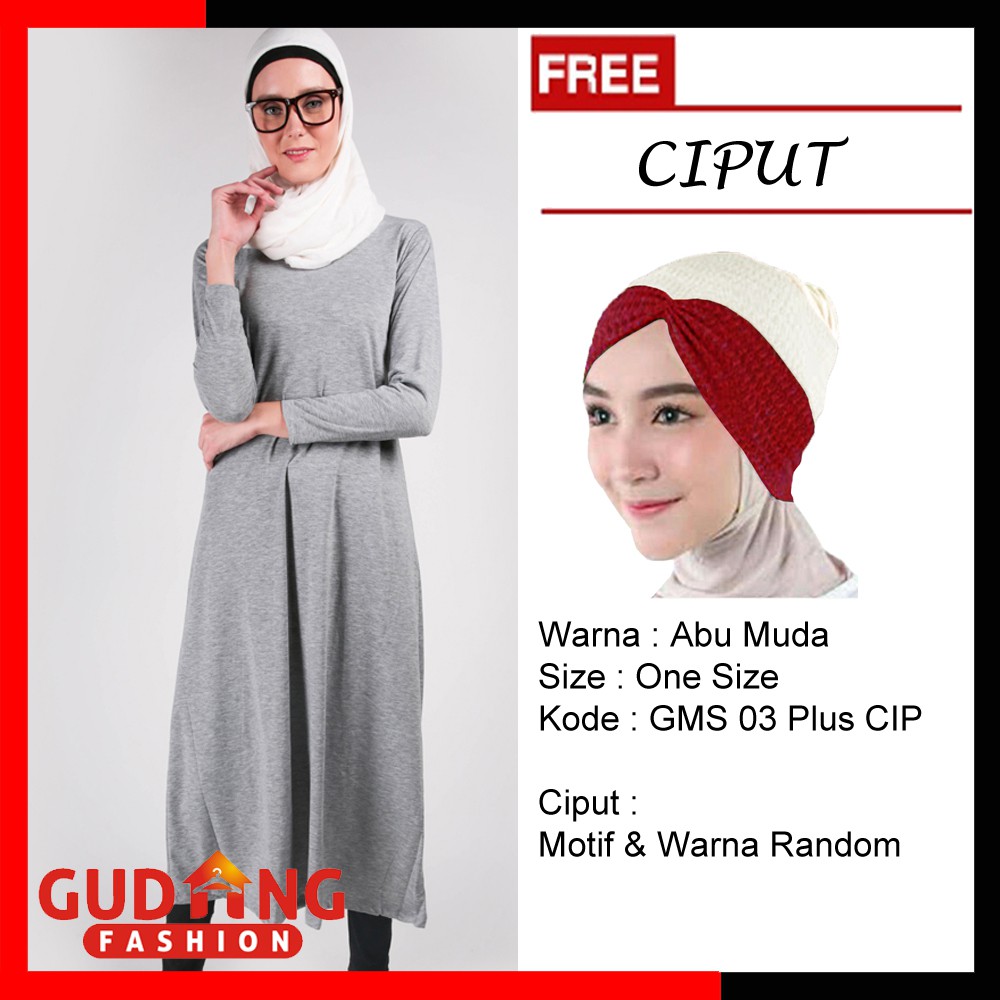 Gamis Muslimah Modern Terbaru Plus Free Ciput (COMB)