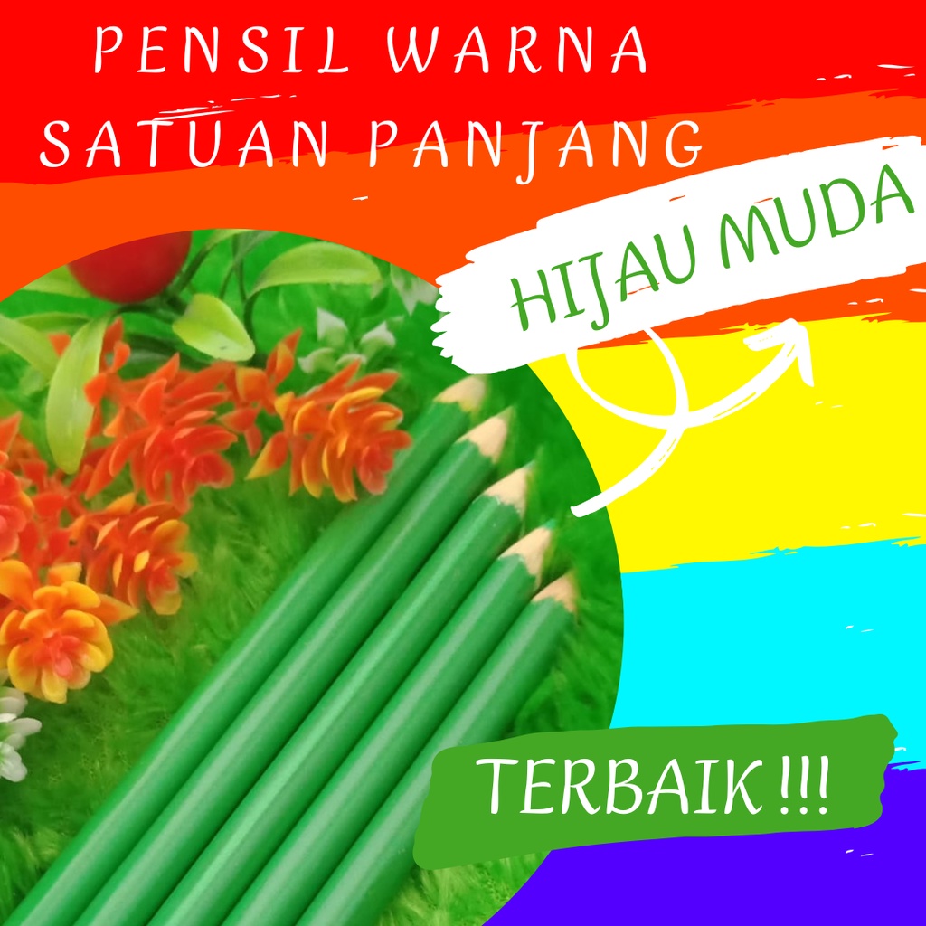 

Pensil Warna Panjang Satuan Hijau Muda Panjang Mewarnai Hadiah Menggambar Pencil Warna Terpisah Rekomendasi Anak - Anak Desain Murah