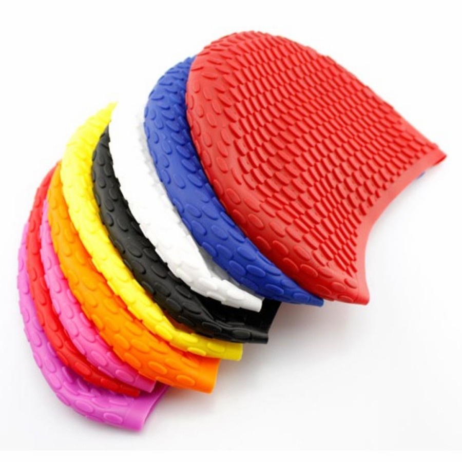 TOPI RENANG SILICONE BINTIK DEWASA