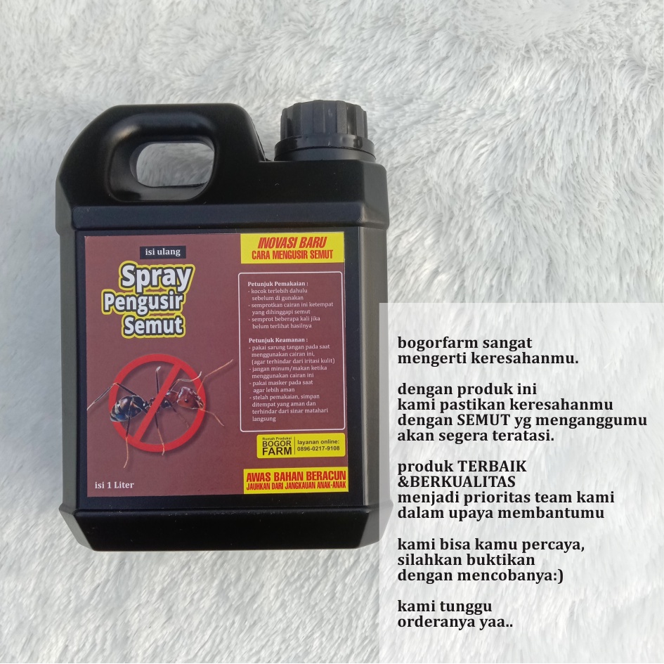 [bogorfarm] CAIRAN PENGUSIR SEMUA JENIS SEMUT (isi ulang 1 Liter)