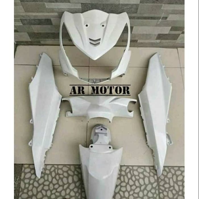 FULLSET COVER BODY HALUS BEAT FI PUTIH 2013 - 2014