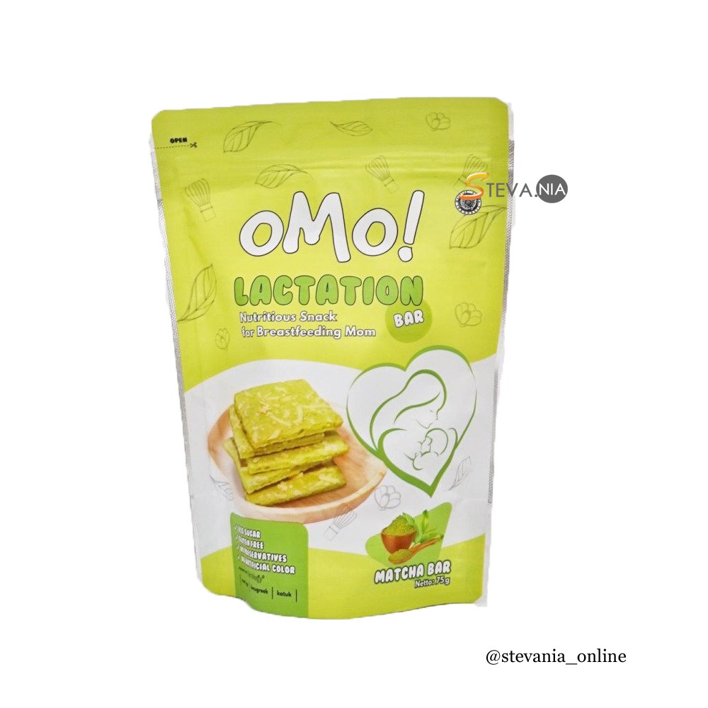 

OMO Healthy Snack Lactation Cookies - Matcha 75GR