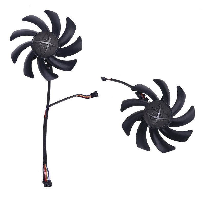 Bt 2pcs 85mm 480 /470Grafis 4Pin 0.35A VGA Cooler Fan Untuk XFX R9 390/390X 8G RX48