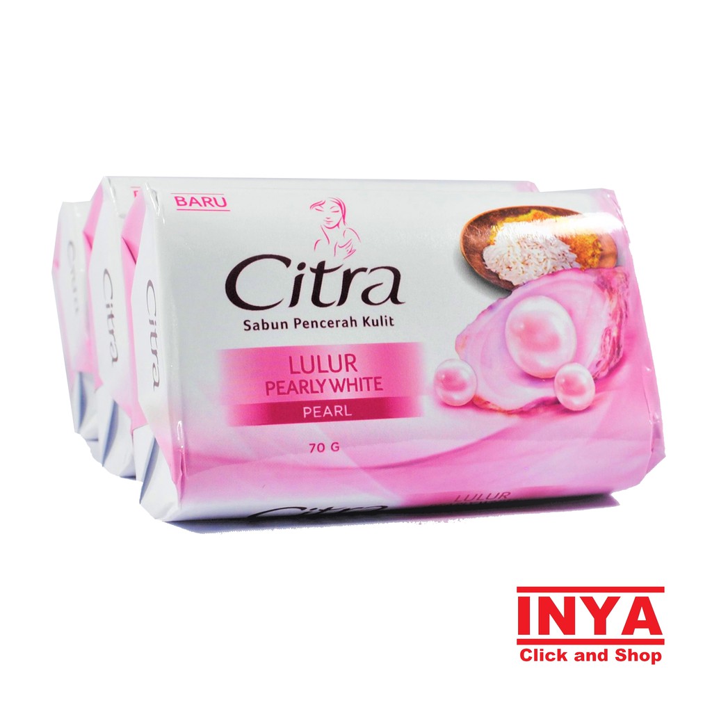 CITRA PEARL LULUR PEARLY WHITE SABUN PENCERAH KULIT 70gr - Sabun Batang