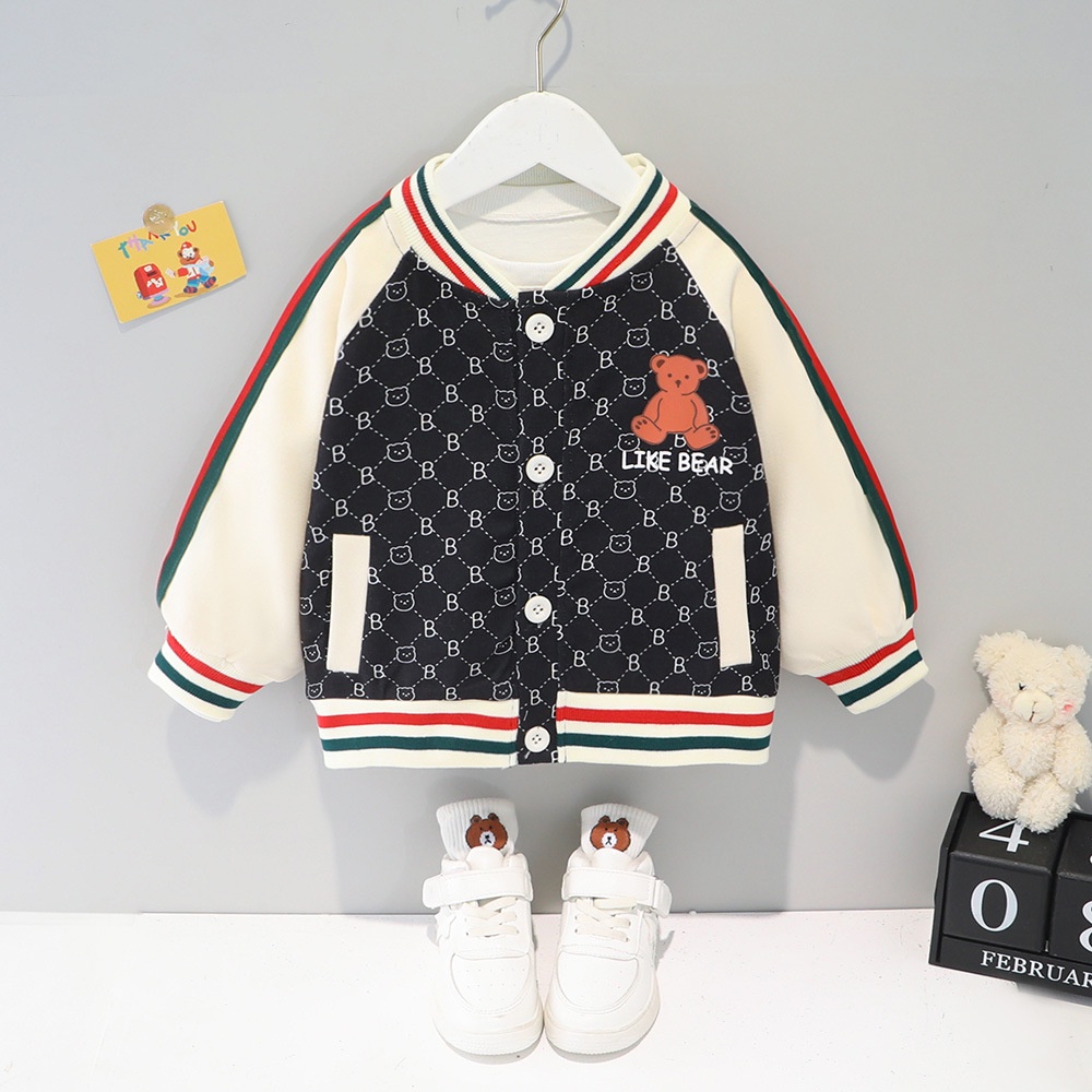 NEW Jaket anak motif stripe like bear