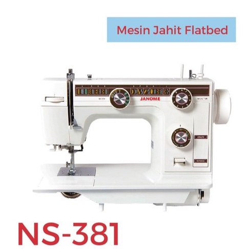 Mesin Jahit Semi Portable NS381 Flatbed Janome