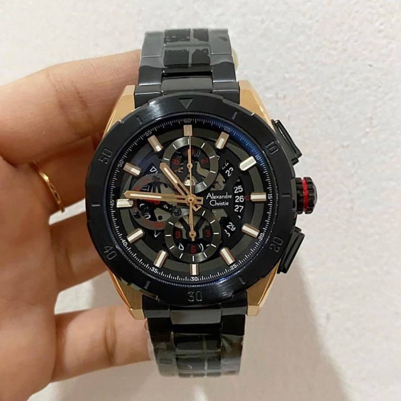 JAM ALEXANDER CHRISTIE PRIA AC 6560 SPORTY STAINLESS STEEL ORIGINAL GARANSI RESMI
