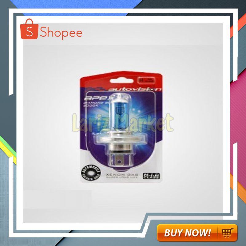 PROMO SPESIAL LAMPU MOTOR HALOGEN AUTOVISION H4