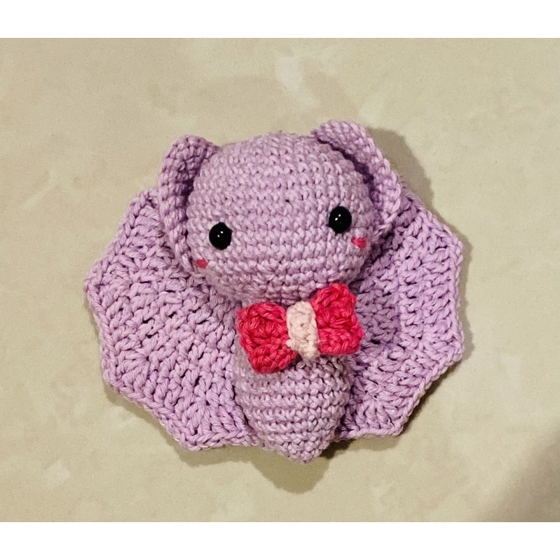 boneka amgurumi baby bat kelelawar