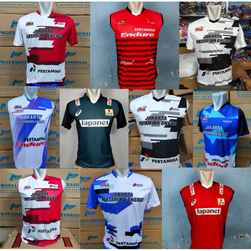 COD kaos voli proliga / baju voli proliga / baju voli jakarta pertamina / baju timnas voli japan