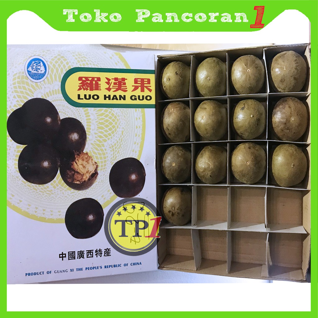 buah Lohankuo Jumbo Besar/monk fruit / luo han kuo untuk panas dalam/Luohankuo Bulat Biji