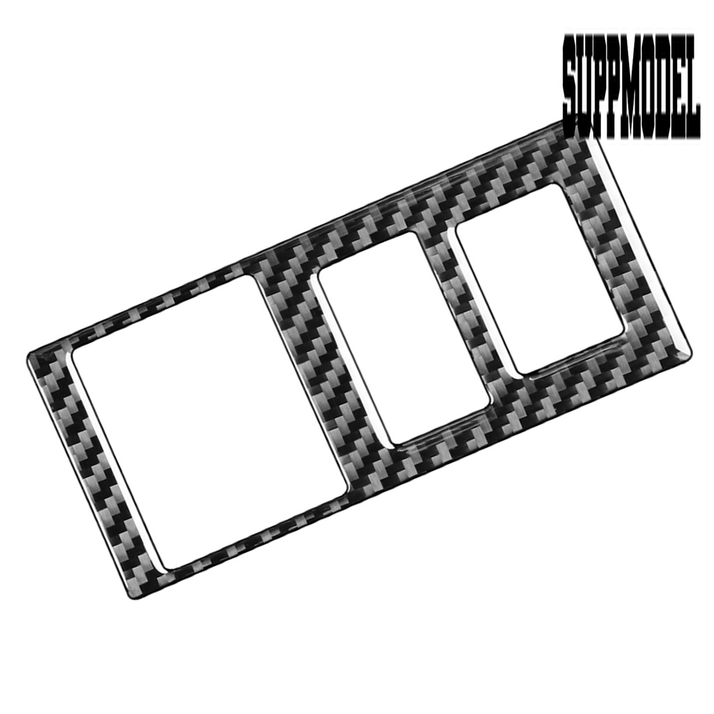 Suppmodelx Stiker Pelindung Frame Switch Lampu Depan Mobil Motif Carbon Fiber Untuk Toyota Tundra 2014-2018