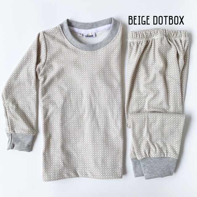 Piyama lakawa beige dotbox