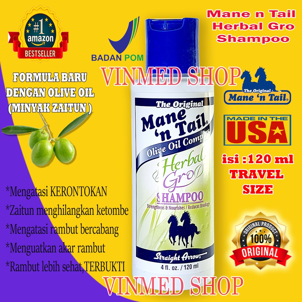 SHAMPOO MANE N TAIL- SHAMPO KUDA TRAVEL SIZE isi 120 ml