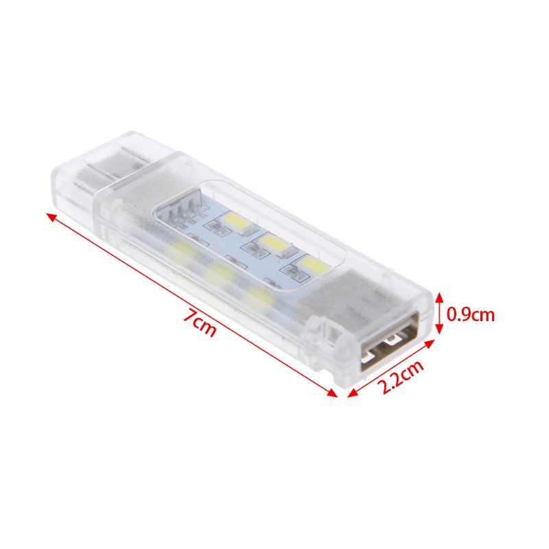 Cre Lampu Baca 12-led Mini Usb Dua Sisi Untuk Camping