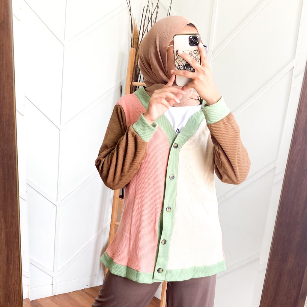 PASTELLA CARDI - cardi wanita / knit cardi / pastel cardi / cardigan / cardigan combi