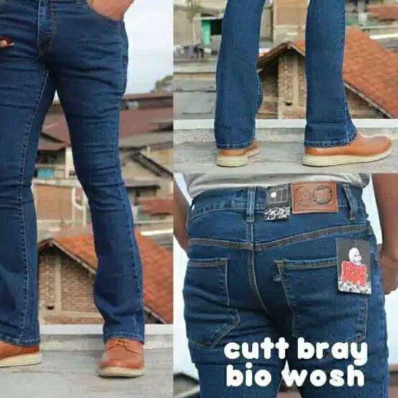 Celana Panjang Pria Jeans/Cutbray Pria Panjang/Celana Boocutt/Cutbray Melar Cod Terlaris