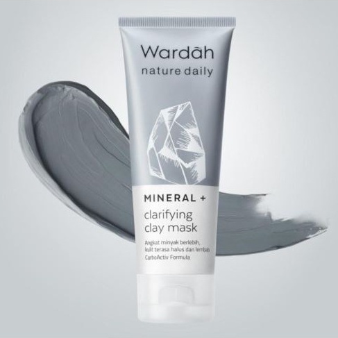 Wardah Mineral Clay Mask 60ml/pembersih wajah/masker viral/sheet mask