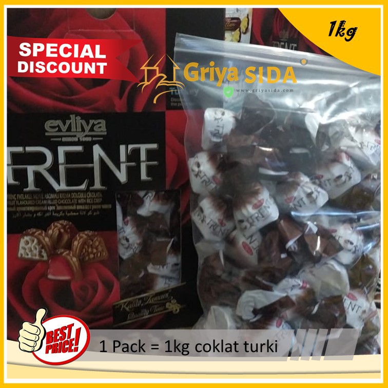 Coklat Turki 1kg coklat trent original coklat nikmat sehat hemat amat PROMO!!