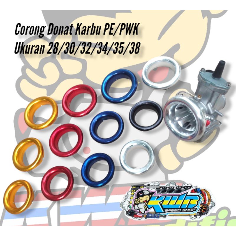 Velocity Karburator Model Donat Flat Corong Karbu PNP PE PWK PWL Air Strike 28 32 34 35 38