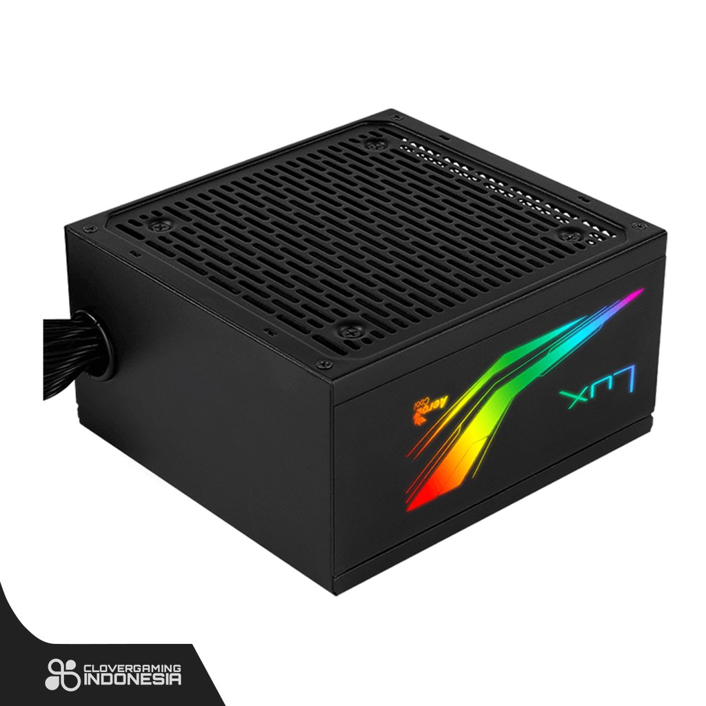 AeroCool LUX RGB 550W 550M PSU ATX Power Supply 80+ Bronze Aero Cool Non Modular