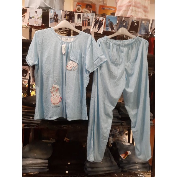 baju tidur xl yumico lengan pendek celana panjang