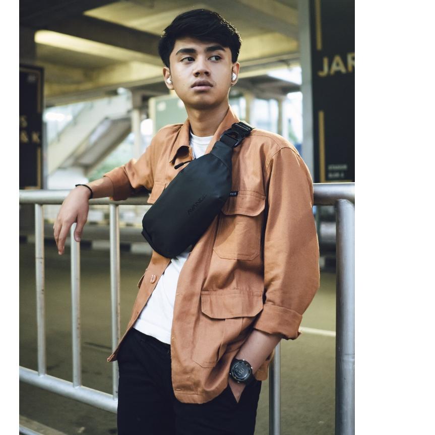 ✾ Waist Bag Fanny Pack Avandr 2X Pria Minimalis Waterproof ◄