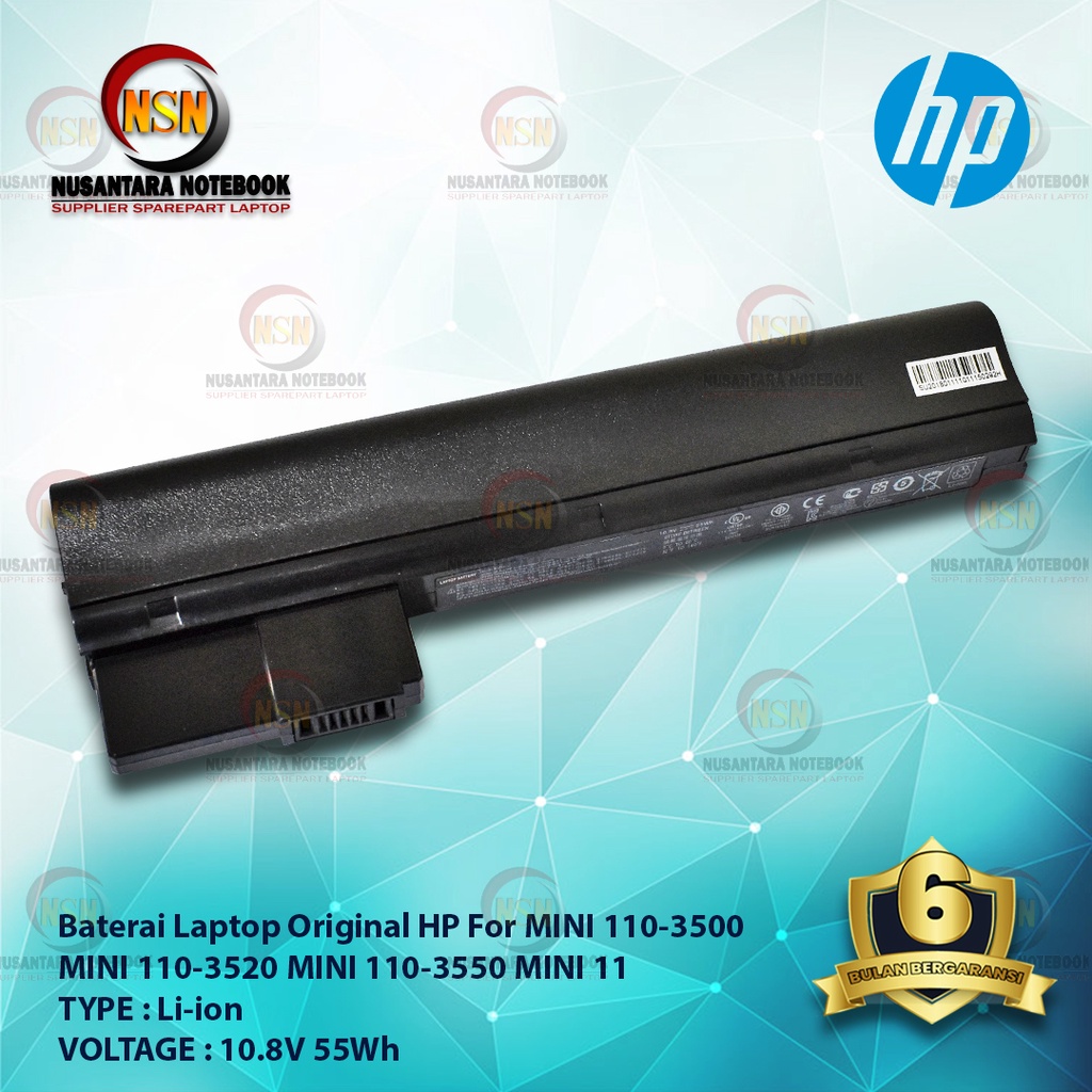 Baterai HP MINI ORIGINAL 110-3500 MINI 110-3520 MINI 110-3550 MINI 11