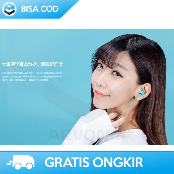 HEADSET EARPHONE ORIGINAL XIAOMI MI PISTON HUOSAI 3 FOR OPPO SAMSUNG