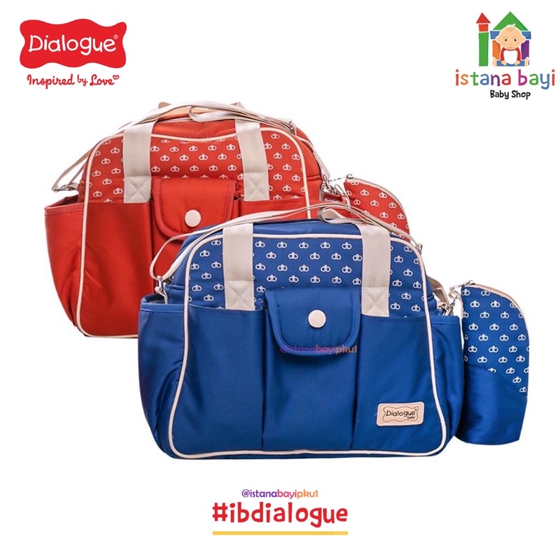 Dialogue Medium Diaper Bag 4 in 1 Set PRIME SERIES - Tas perlengkapan bayi DGT7408