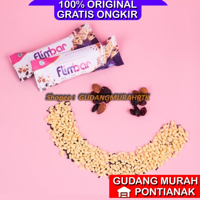 FLIMBAR PER 1 SACHET SEREAL BAR CEMILAN SEHAT BY FLIMTY OFFICIAL PER 1 SACHET BUNGKUS